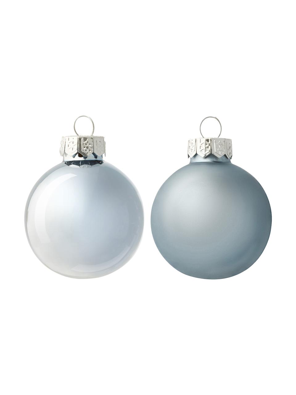 Boules de Noël Evergreen Ø 4 cm, 16 pièces, Bleu clair, Ø 4 cm