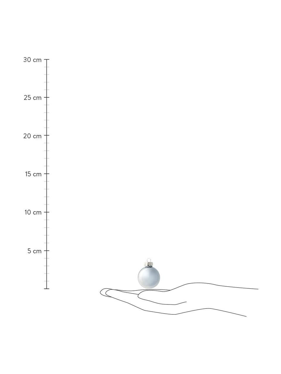 Kerstballen Evergreen Ø 4 cm, 16 stuks, Blauwtinten, Ø 4 cm