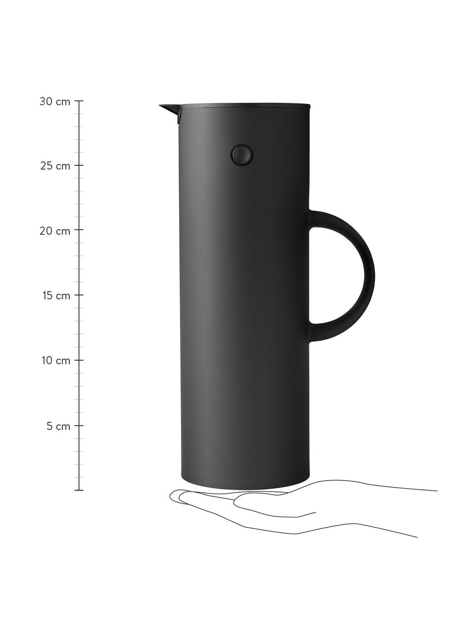 Termokonvice EM77, 1 l, ABS umělá hmota se skleněnou vložkou, Antracitová, 1 l