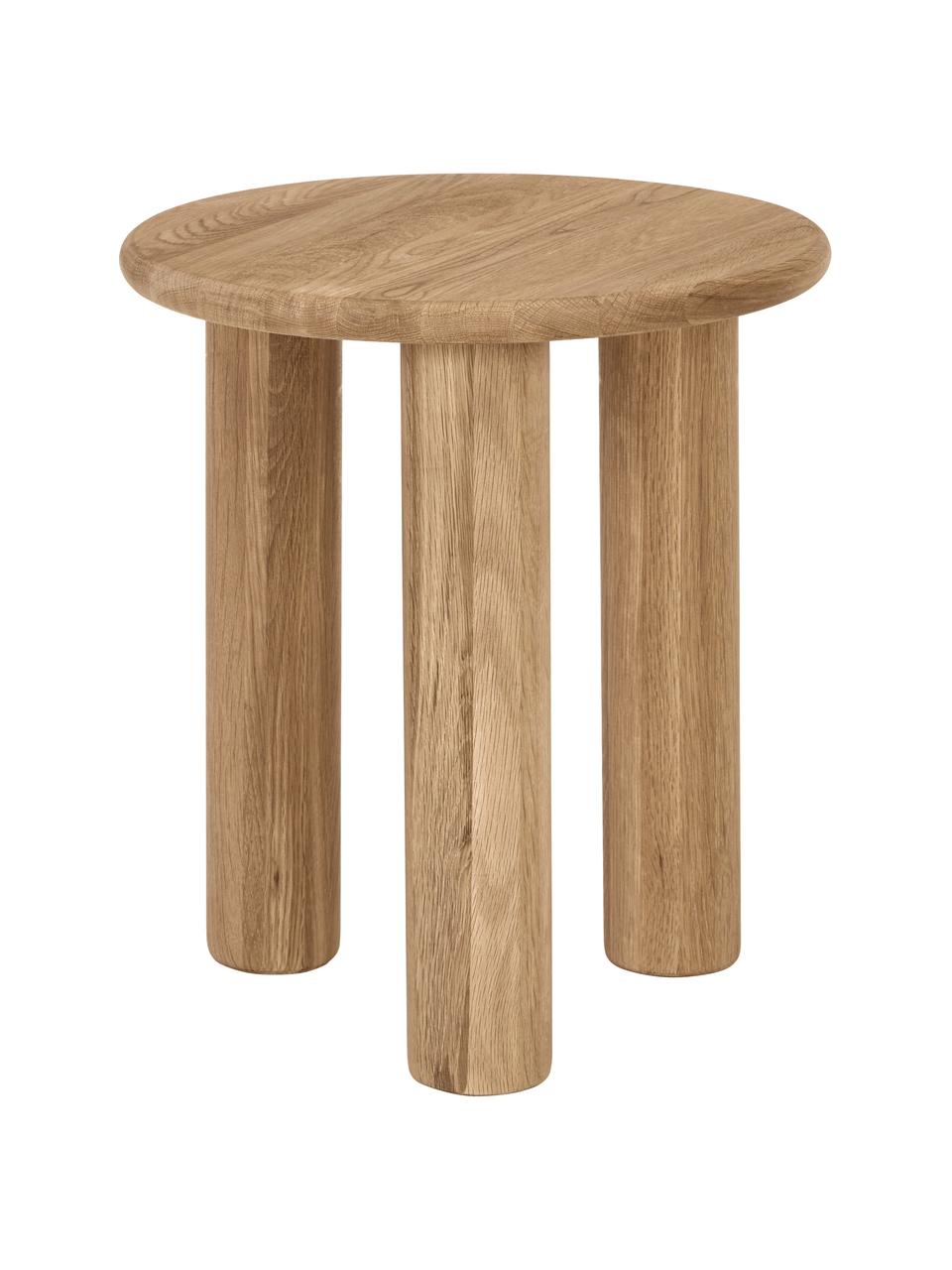 Table d'appoint en bois de chêne Didi, Bois de chêne massif, huilé, Bois de chêne, Ø 40 x haut. 45 cm