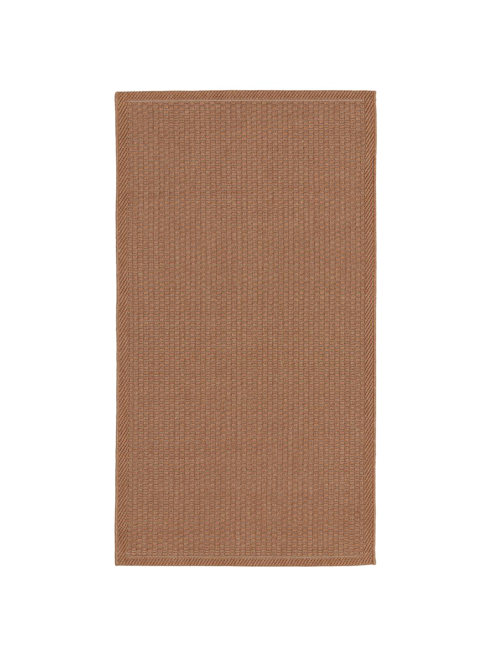 Tapis extérieur intérieur terracotta Toronto, 100 % polypropylène, Terre cuite, larg. 80 x long. 150 cm (taille XS)