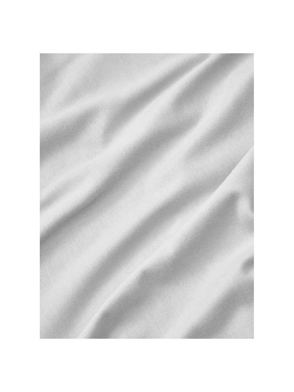 Flanelový povlak na polštář Biba, Světle šedá, Š 40 cm, D 80 cm