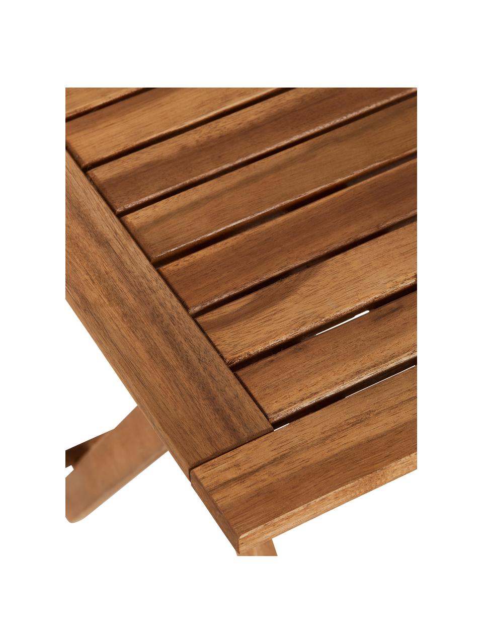 Set de balcón de madera de acacia Lodge, 3 pzas., Madera de acacia con certificado FSC®, Madera de acacia, Set de diferentes tamaños