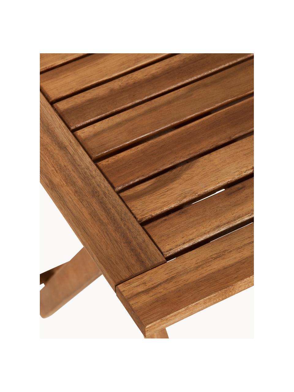 Mobilier de balcon en bois d'acacia Lodge, 3 élém., Bois d'acacia, certifié FSC®, Bois d'acacia, Lot de différentes tailles