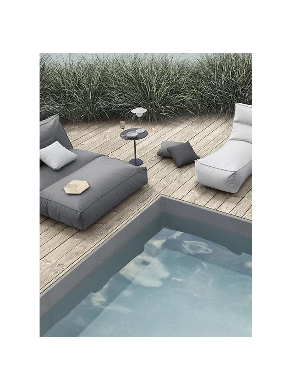 Kulatý zahradní odkládací stolek Stay, Hliník s práškovým nástřikem, Antracitová, Ø 40 cm, V 45 cm