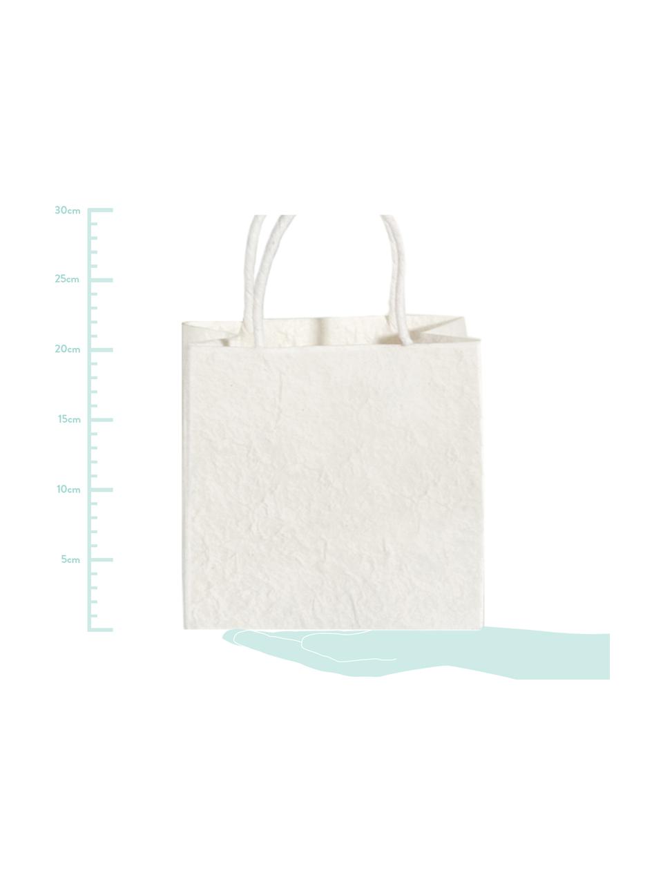Dárková taška Will, 3 ks, Papír, Bílá, krémová, Š 20 cm, V 20 cm