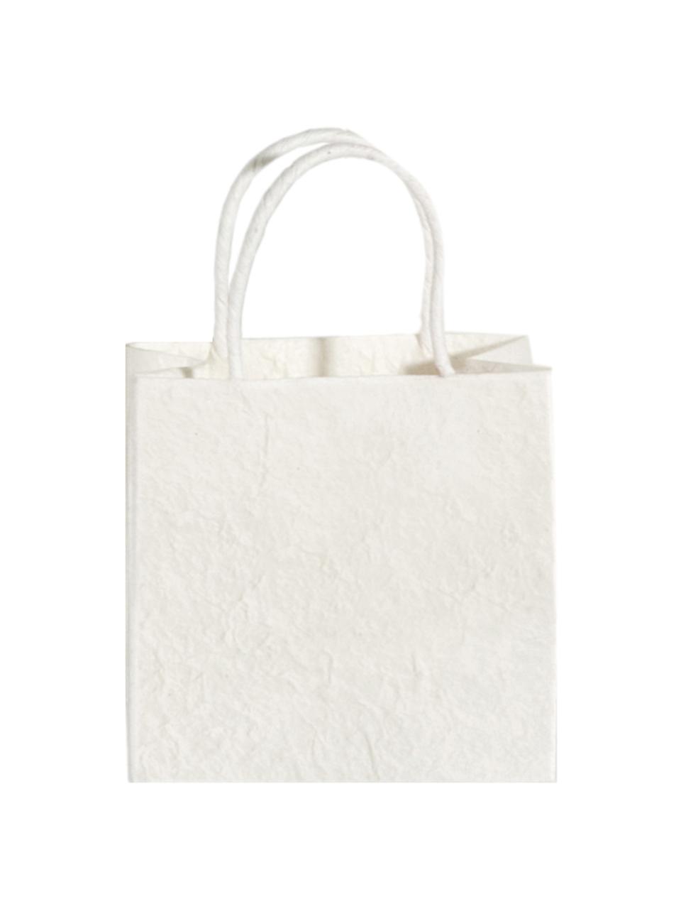 Sacs cadeaux Will, 3 pièces, Carton, Blanc crème, larg. 20 x haut. 20 cm