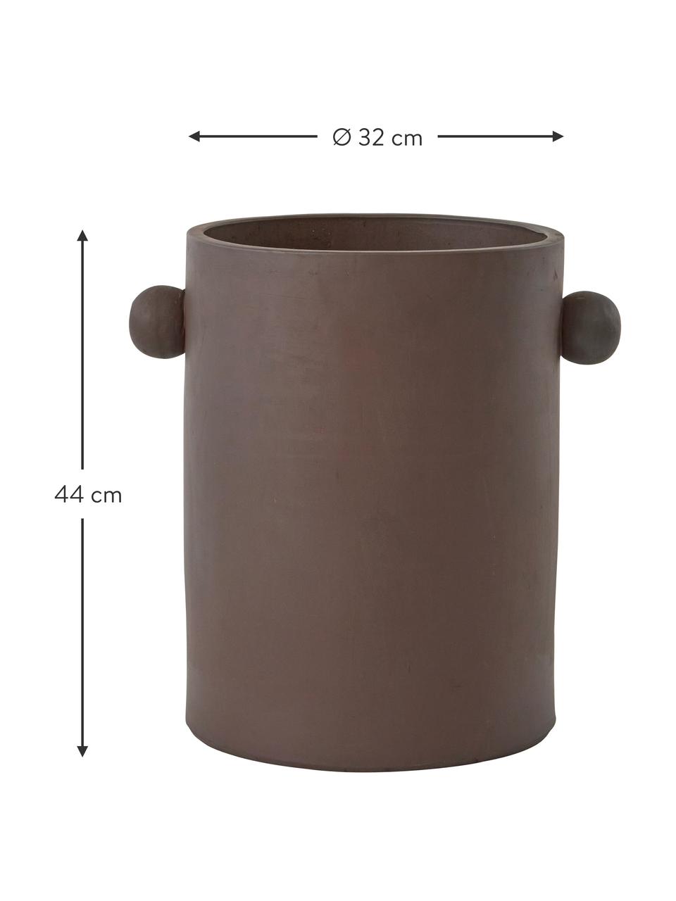 Obal na květináč Inka, Keramika, Hnědá, Ø 32 cm, V 44 cm