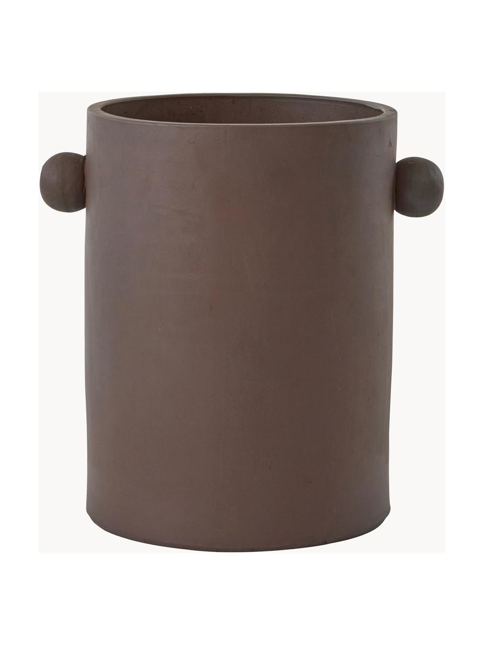 Cache-pot Inka, Céramique, Brun, Ø 32 x haut. 44 cm