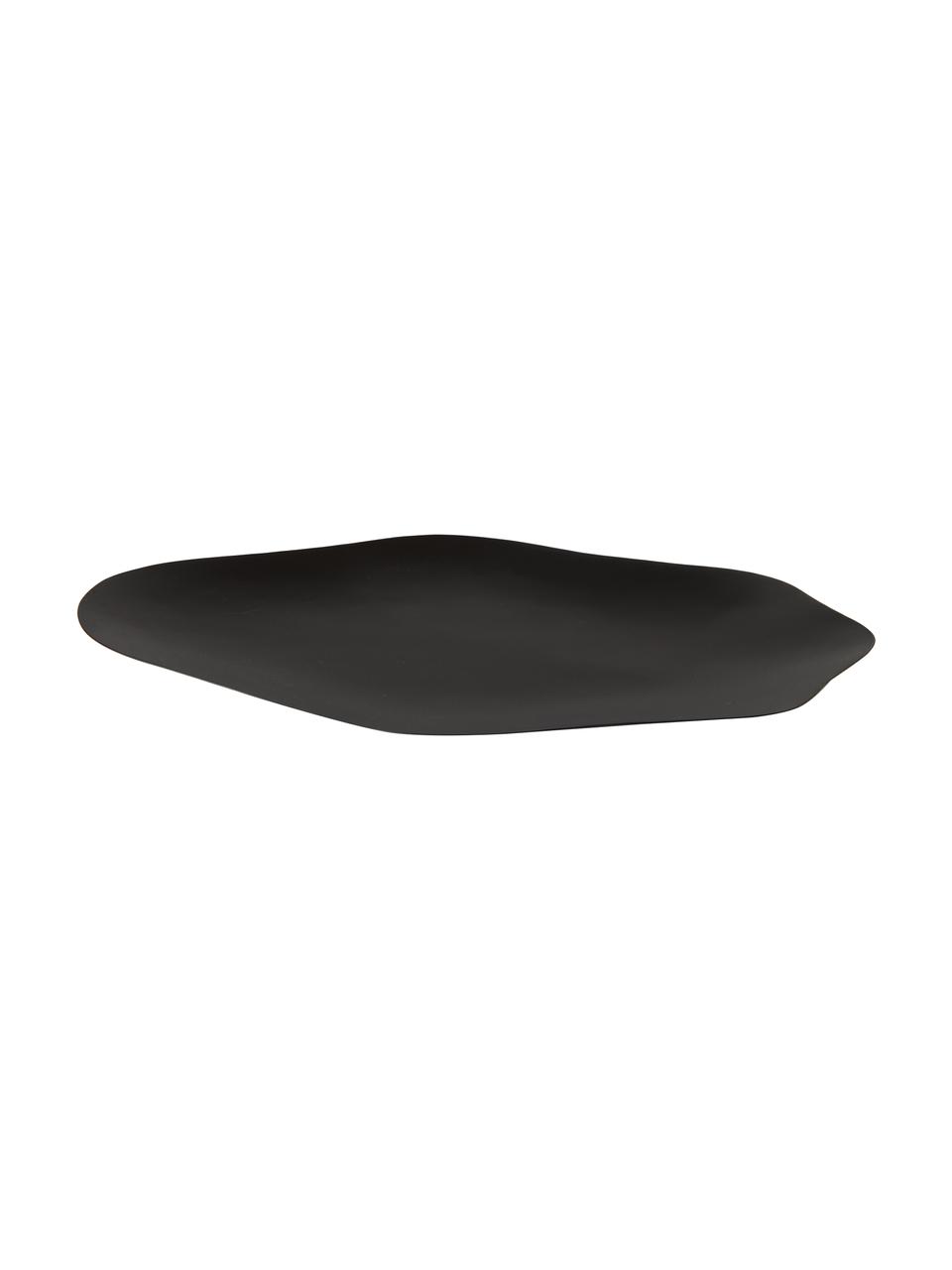 Dekorativní tác Cloud, Potažený kov, Černá, Š 41 cm, H 26 cm