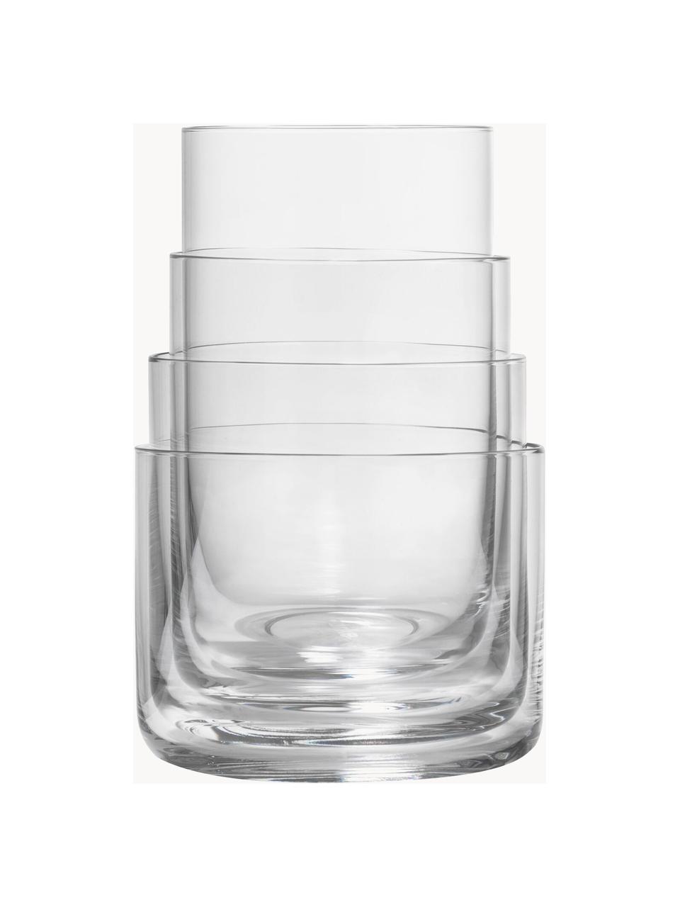 Set de vasos Nesting, 4 uds., Cristal, Transparente, Set de diferentes tamaños