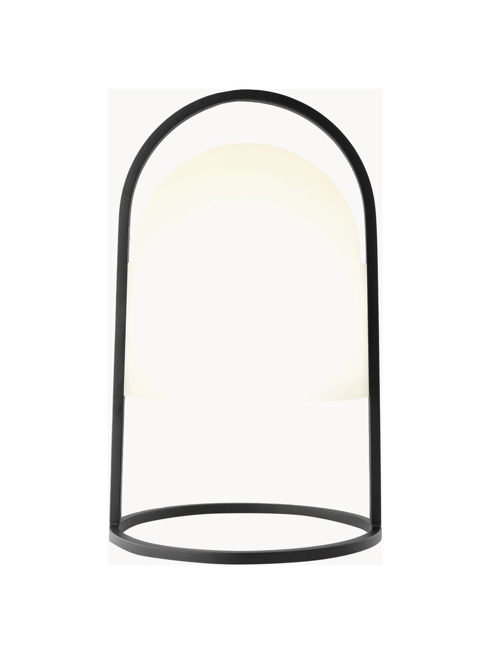 Malá prenosná stolová LED lampa SunLight, Čierna, biela, Ø 19 x V 30 cm