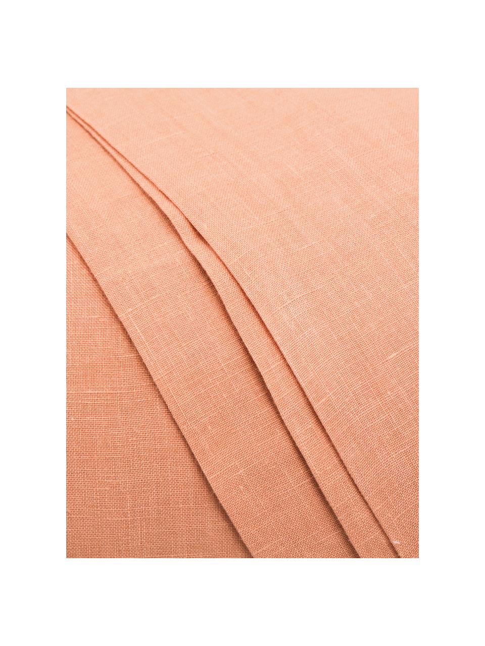 Parure copripiumino in lino Soffio 3 pz, Terracotta, 250 x 260 cm + 2 federe 50 x 80 cm