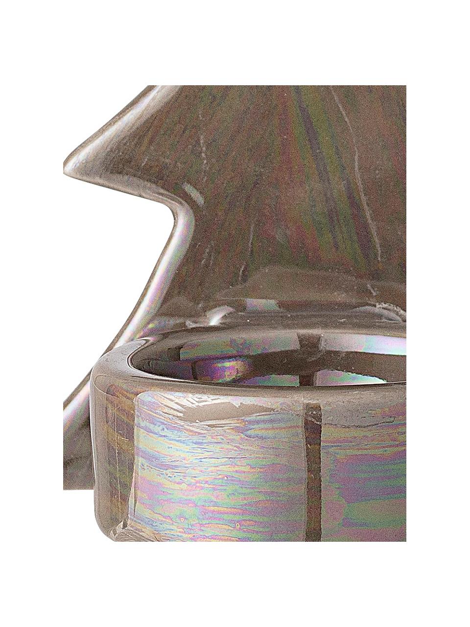 Świecznik na tealighty Mara, Kamionka, Brązowy, S 8 x W 9 cm