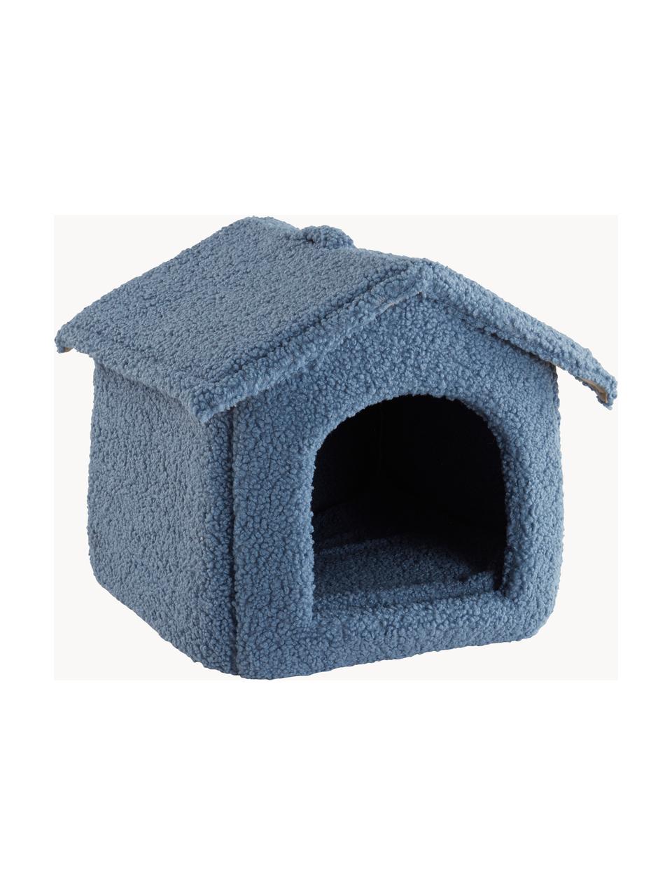 Casa para mascotas de borreguillo Kenzo, Tapizado: tejido bouclé (100% polié, Gris azulado, An 42 x F 42 cm