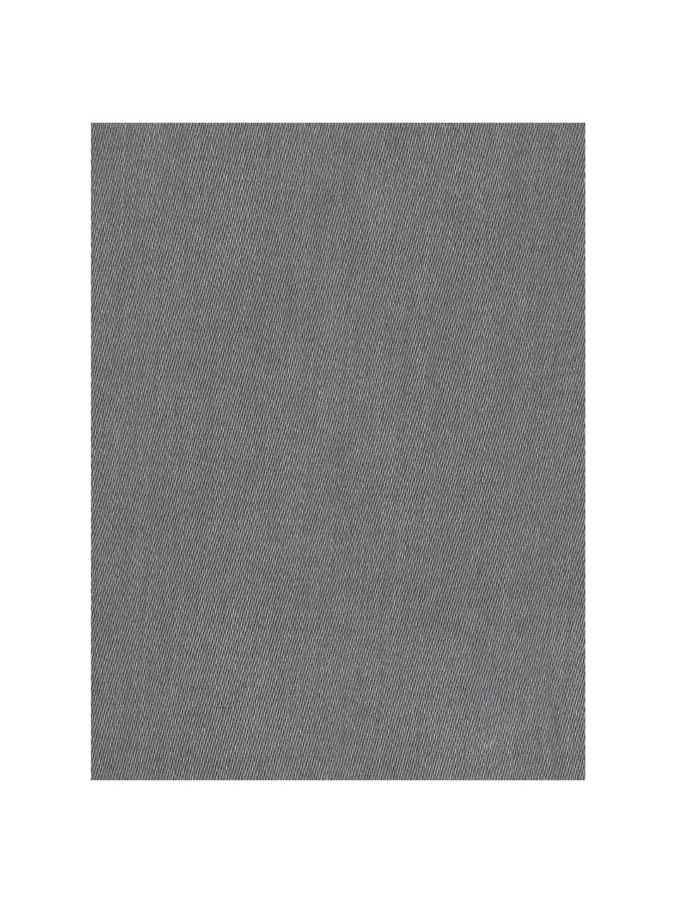 Housse de couette en satin de coton Comfort, Gris foncé, larg. 240 x long. 220 cm