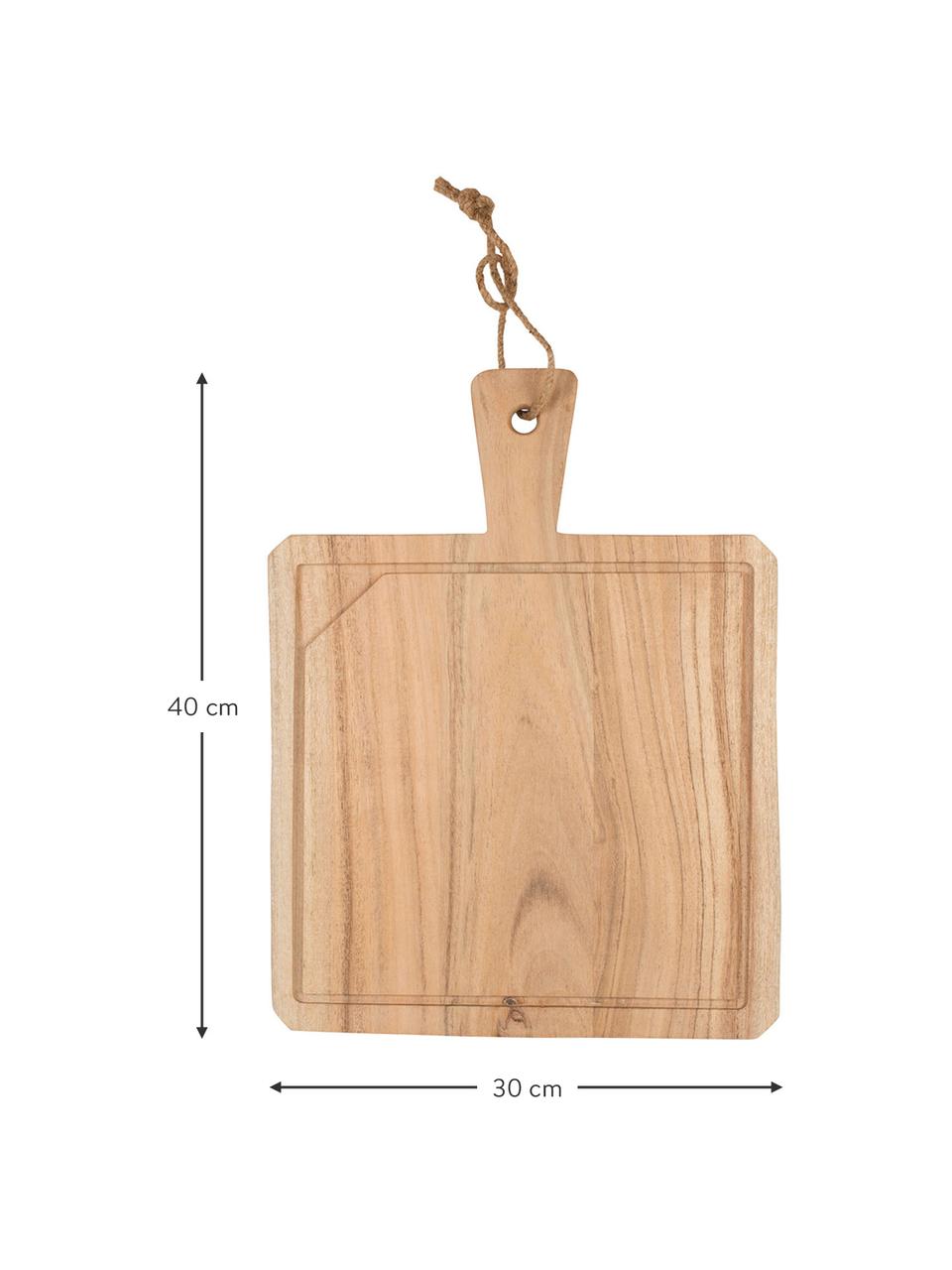 Tagliere in legno di acacia Albert, 40x30 cm, Legno di acacia, Legno di acacia, Lung. 40 x Larg. 30 cm