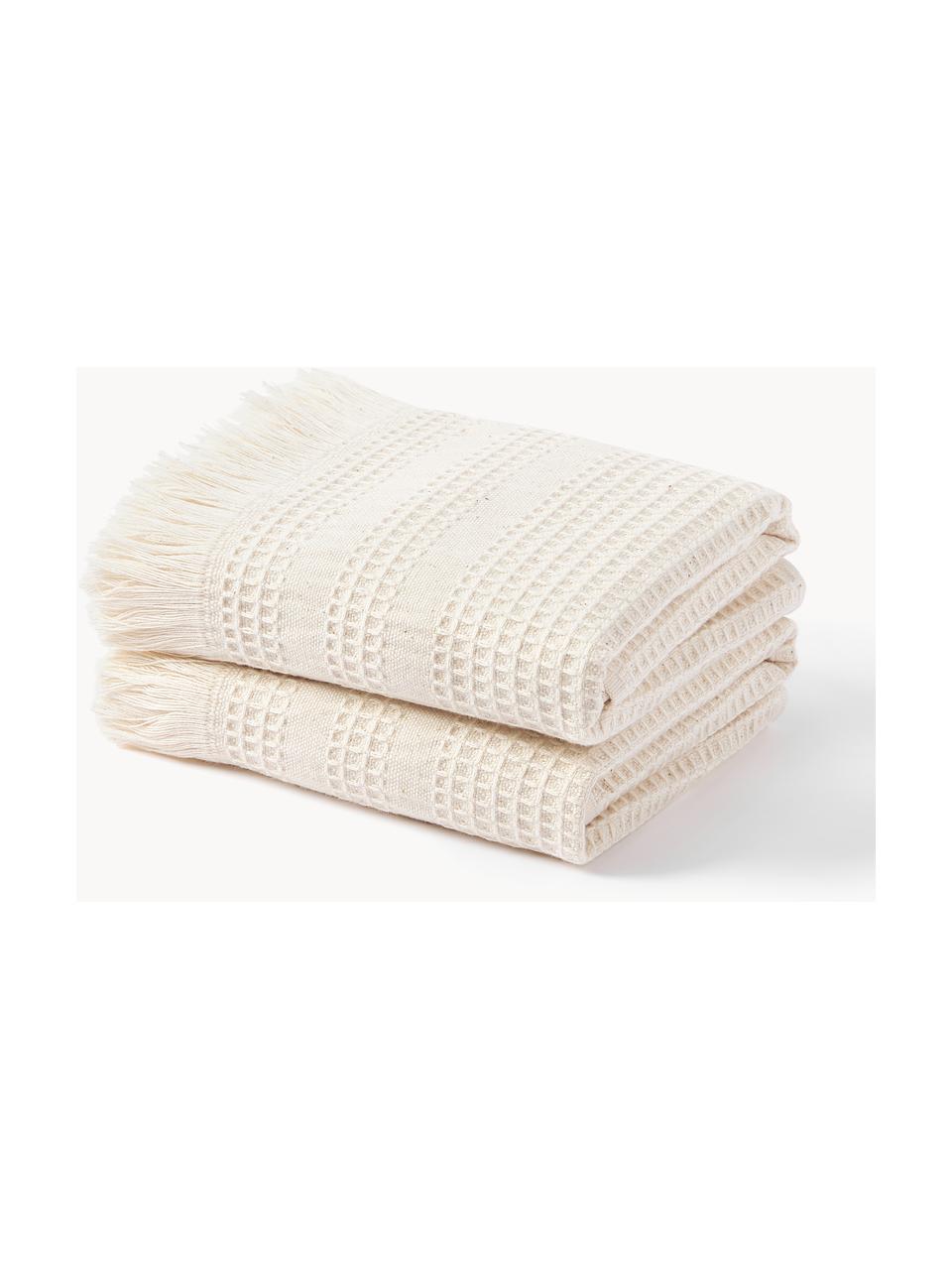 Ręcznik z piki waflowej Yara, różne rozmiary, Jasny beżowy, Ręcznik, S 50 x D 100 cm, 2 szt.