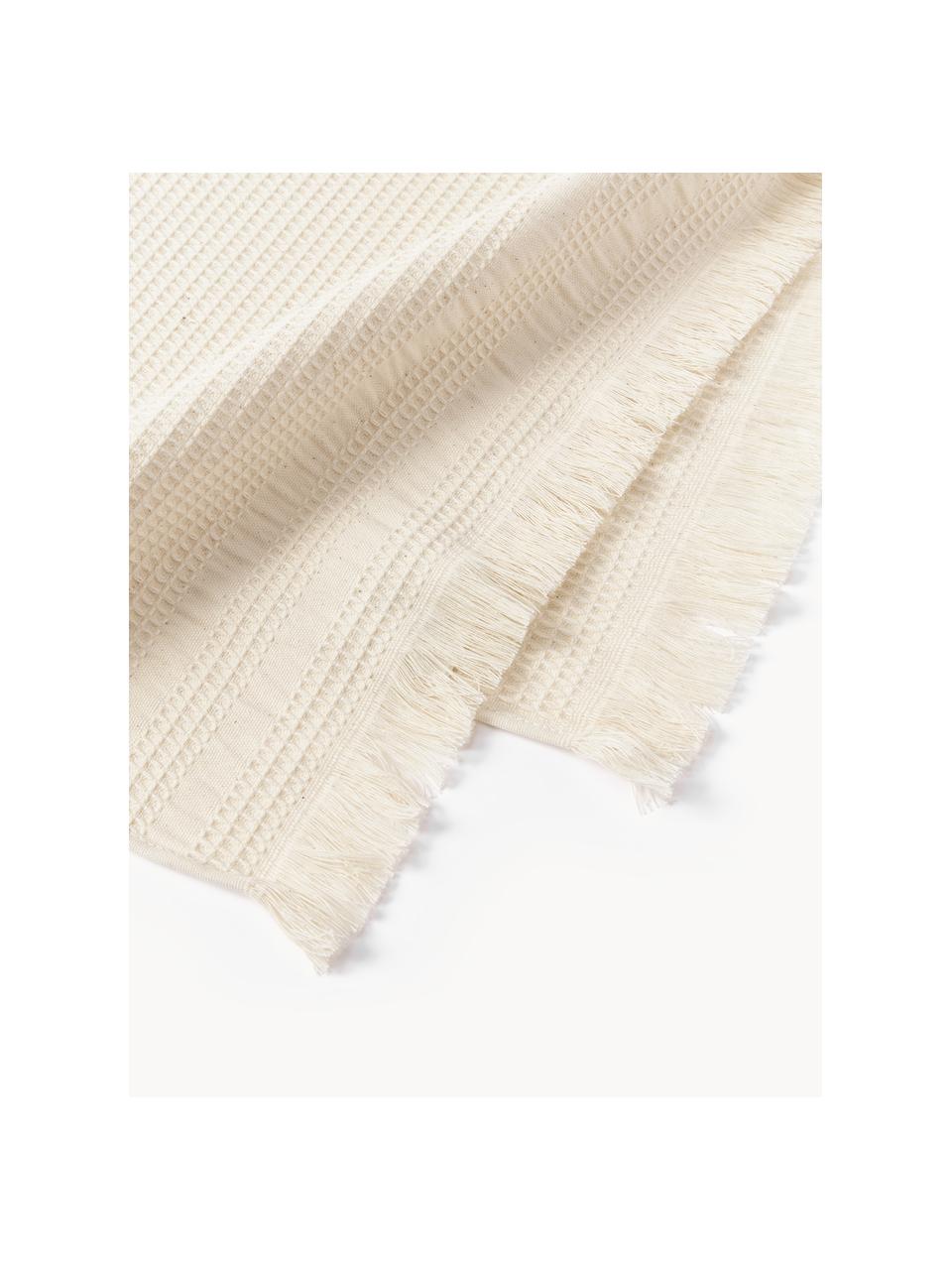 Waffelpiqué-Handtuch Yara in verschiedenen Größen, Hellbeige, Handtuch, B 50 x L 100 cm, 2 Stück