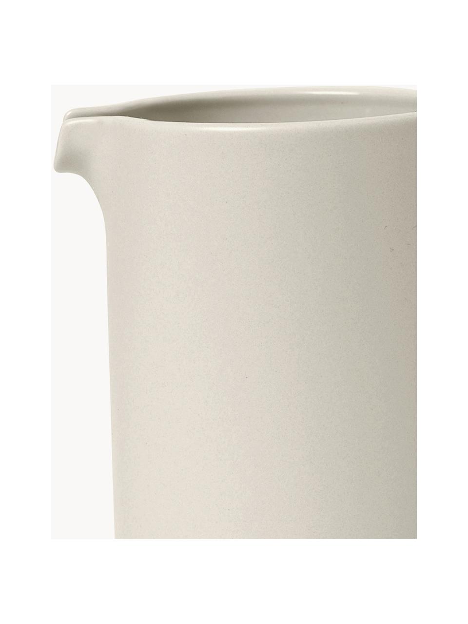 Brocca da latte Pilar, 280 ml, Ceramica, Beige chiaro, Ø 8 x Alt. 10 cm