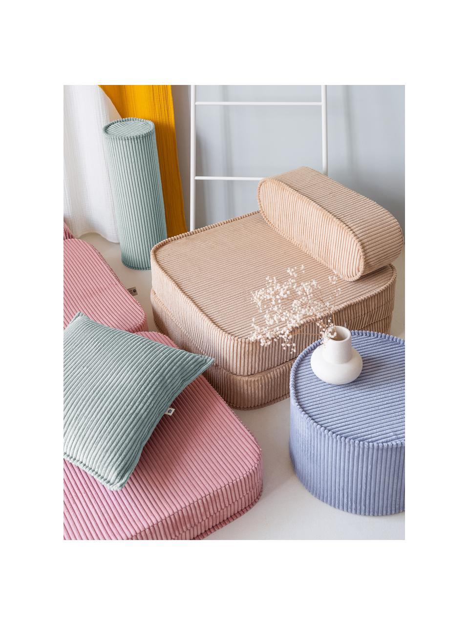 Kinder-Klappsessel Sugar aus Cord, Bezug: Cord (100 % Polyester), Cord Beige, B 60 x T 65 cm