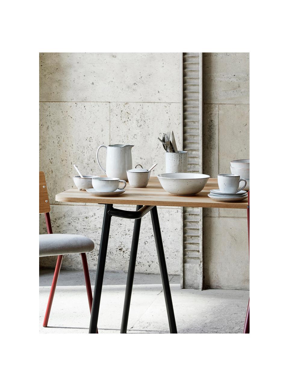 Taza artesanal Nordic Sand, Gres, Tonos grises y beige, Ø 11 x Al 5 cm, 250 ml