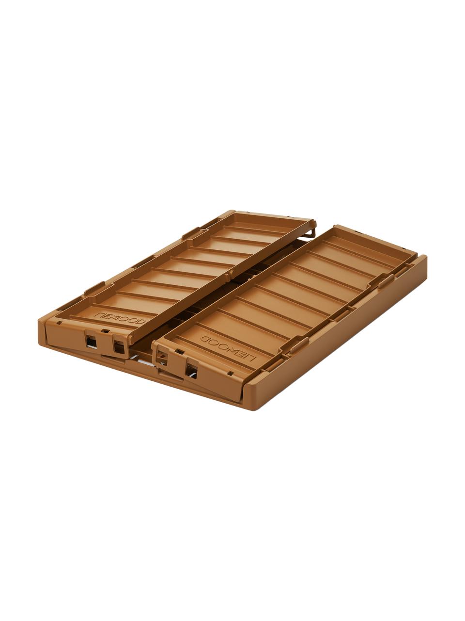 Klappbox Weston, >30% Recyceltes Kunststoff, Hellbraun, B 50 x H 20 cm