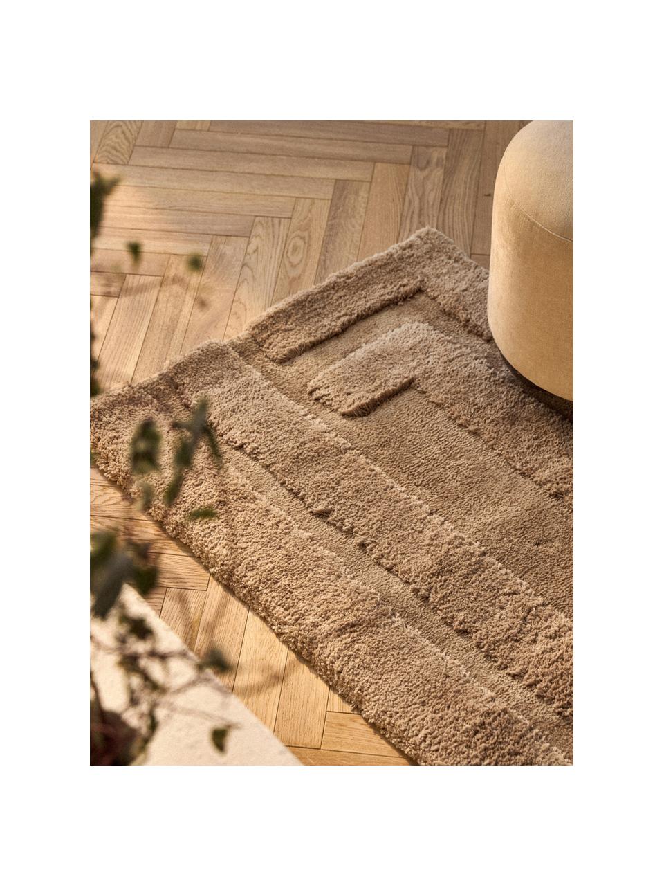 Behúň s vysokým vlasom a reliéfnou štruktúrou Genève, Nugátová, Š 80 x D 200 cm