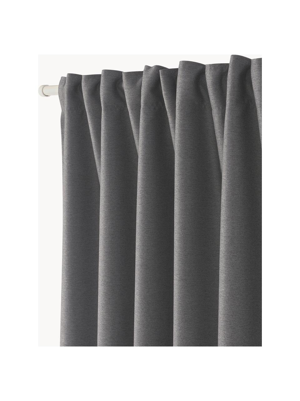 Verduisteringsgordijnen Asher met multiband, 2 stuks, 100% polyester 

Het materiaal dat in dit product is gebruikt, is getest op schadelijke stoffen en gecertificeerd volgens STANDARD 100 door OEKO-TEX®, 21.HCN.84377, Hohenstein HTTI, Antraciet, B 140 x L 260 cm