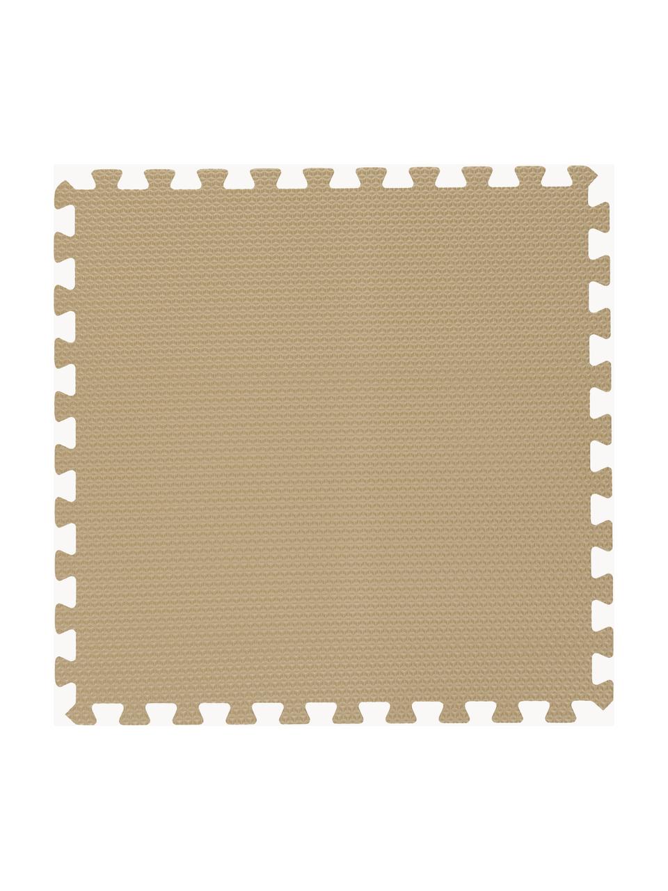 Erweiterbare Spielmatte Clay, 9-tlg., EVA-Schaum, Beige, B 131 x L 131 cm