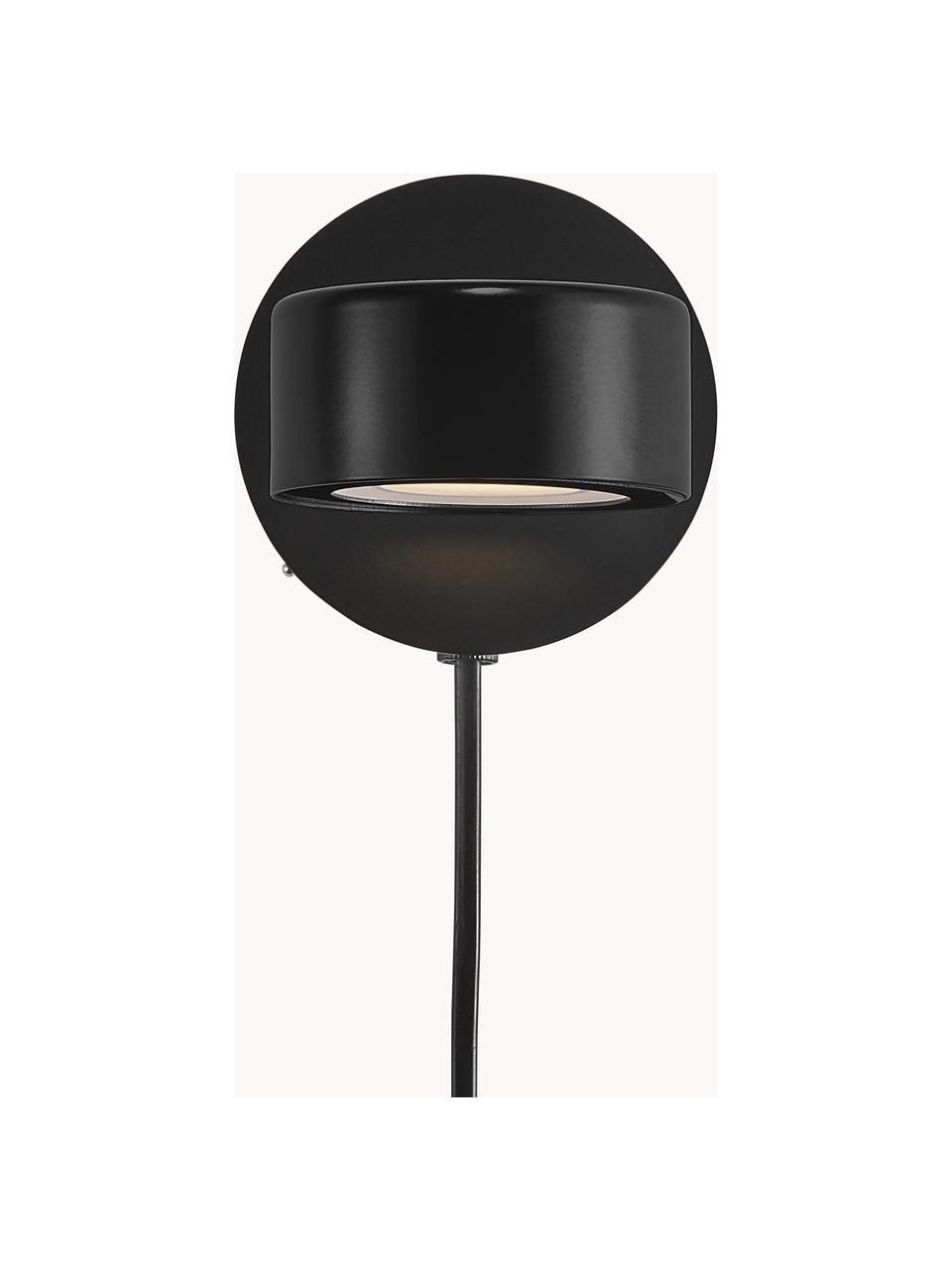 Malá stmívatelná nástěnné LED svítidlo Clyde, Černá, Š 10 cm, H 13 cm