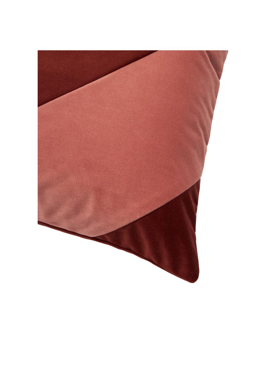 Federa arredo in velluto rosso/rosa cipria Lenia, 100% velluto di poliestere

Il materiale utilizzato in questo prodotto è testato per le sostanze nocive e certificato secondo lo STANDARD 100 by OEKO-TEX® 21.HCN.72514 HOHENSTEIN HTTI., Rosa cipria,rosso, Larg. 45 x Lung. 45 cm