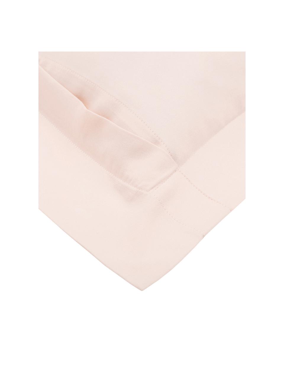 Baumwollsatin-Kissenbezug Premium in Rosa mit Stehsaum, 50 x 70 cm, Webart: Satin, leicht glänzend Fa, Rosa, B 50 x L 70 cm