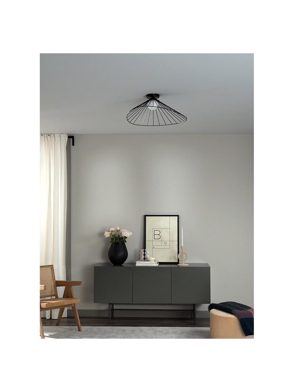Lampa sufitowa Silvan, Czarny, S 59 x W 24 cm