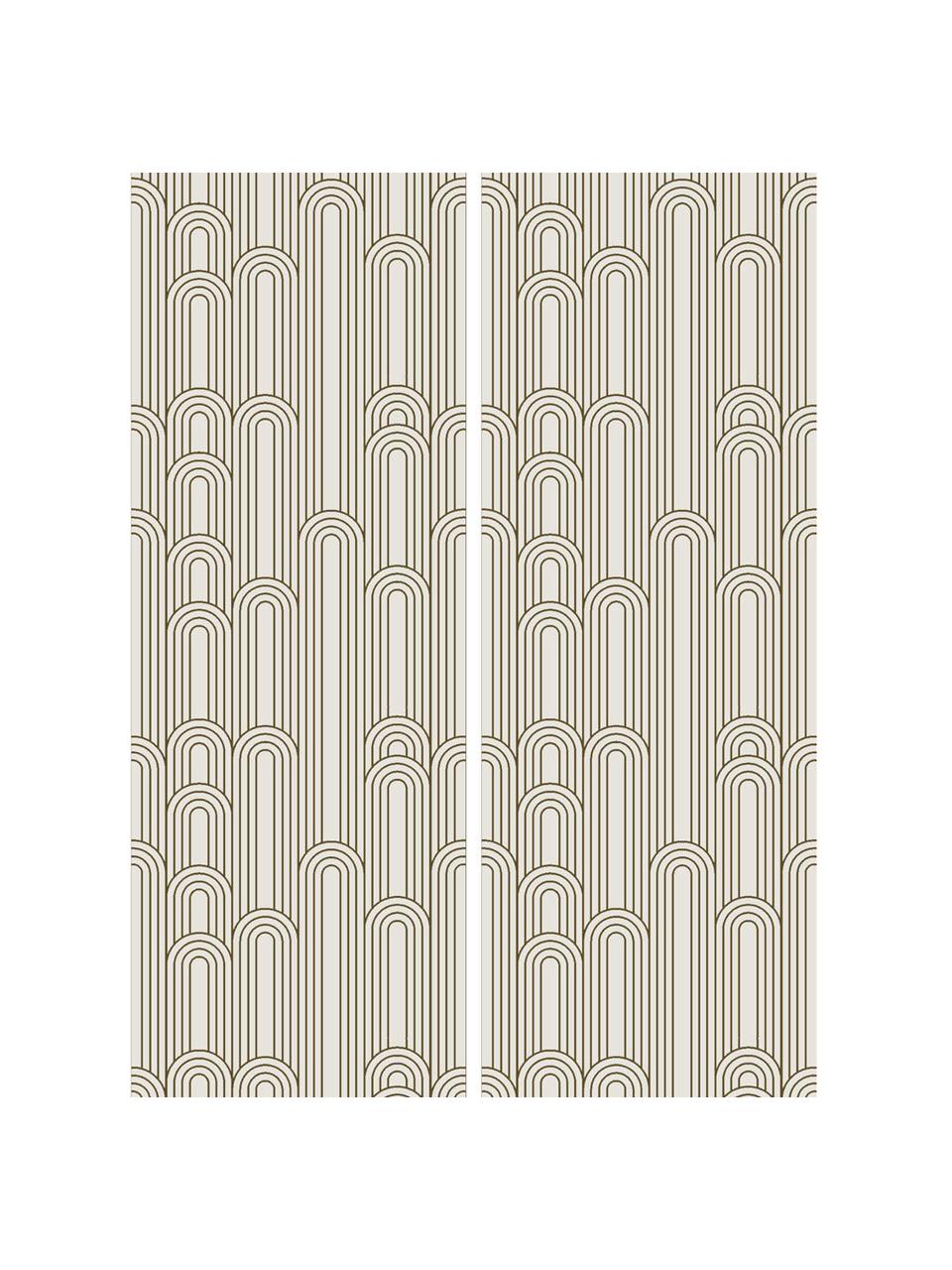 Tapete Lines in Goldfarben, Vlies, Beige, Goldfarben, B 100 x H 280 cm