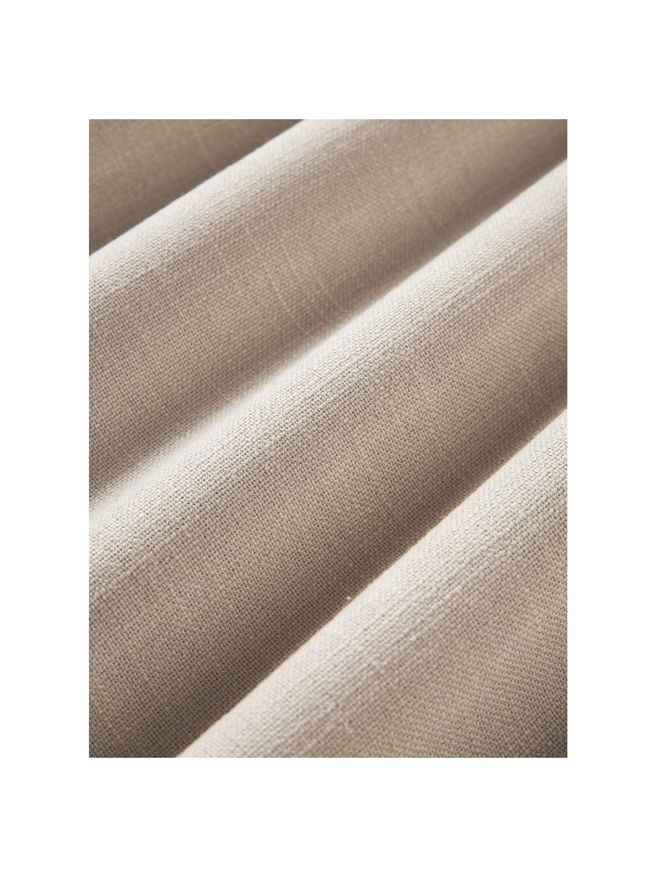 Baumwoll-Kissenhülle Vicky, 100 % Baumwolle, Beige, B 50 x L 50 cm