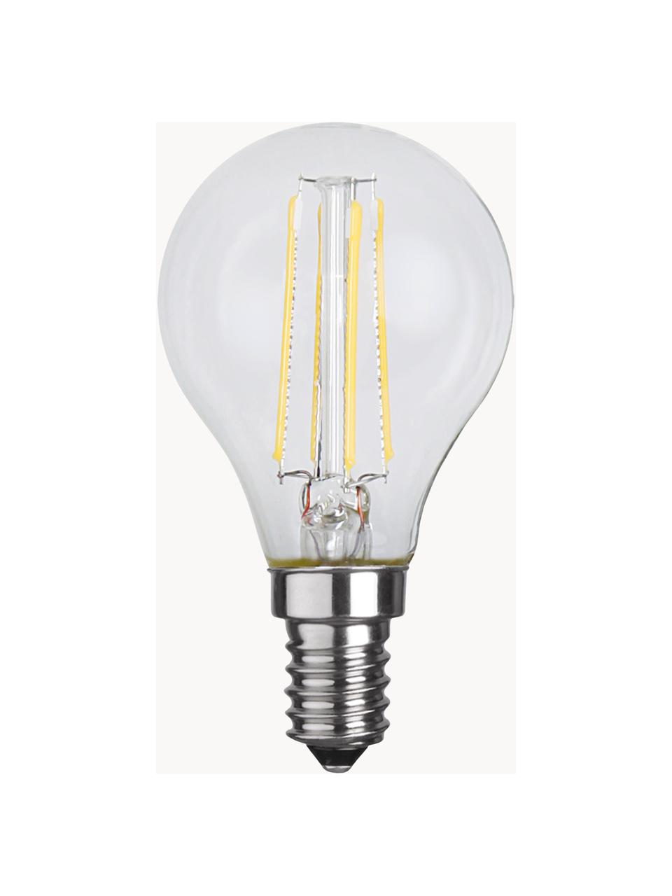 E14 žiarovka, hrejivá biela, 6 ks, Priehľadná, Ø 5 x V 8 cm