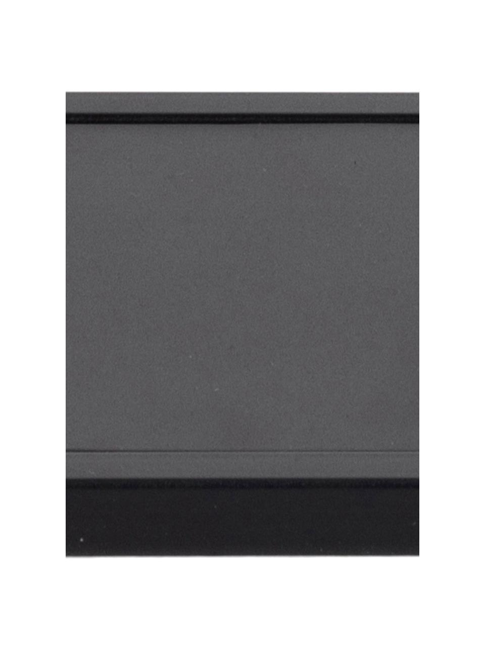 Estante de pared de metal Neptun, Metal con pintura en polvo, Negro, An 60 x Al 60 cm
