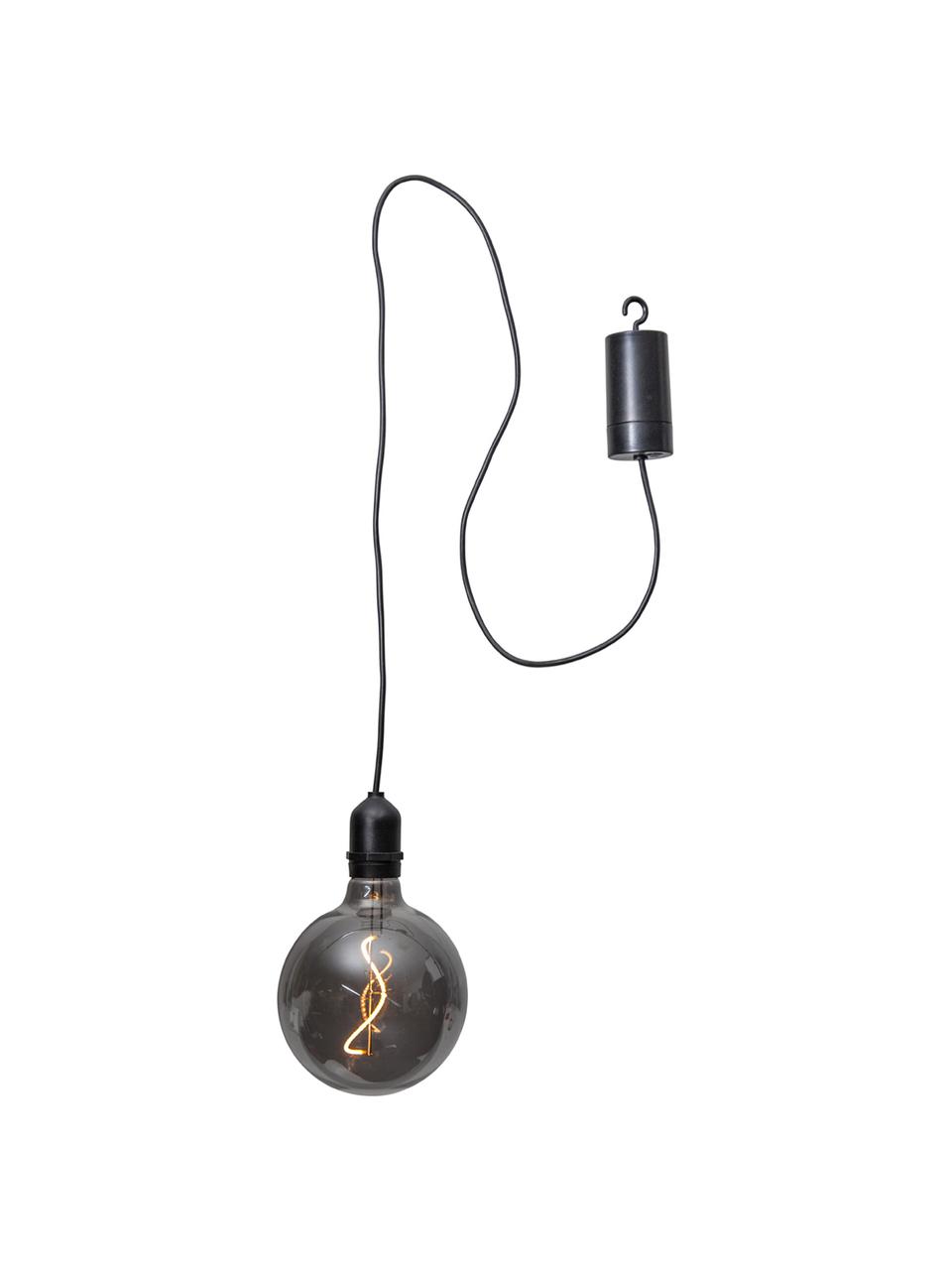 Lampe mobile à suspendre, avec minuterie Bowl, Gris foncé, transparent, noir