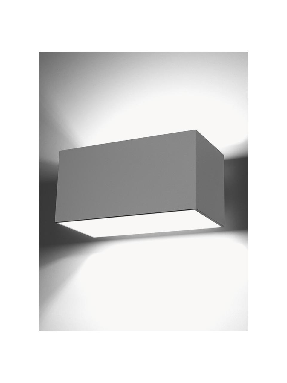 Applique Geo Maxi, Paralume: alluminio, Bianco, Larg. 20 x Alt. 10 cm