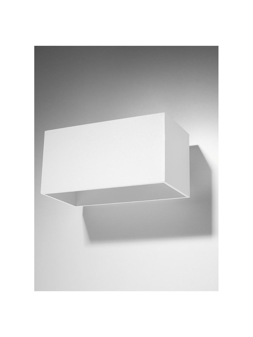 Wandlamp Geo Maxi, Lampenkap: aluminium, Wit, B 20 x H 10 cm