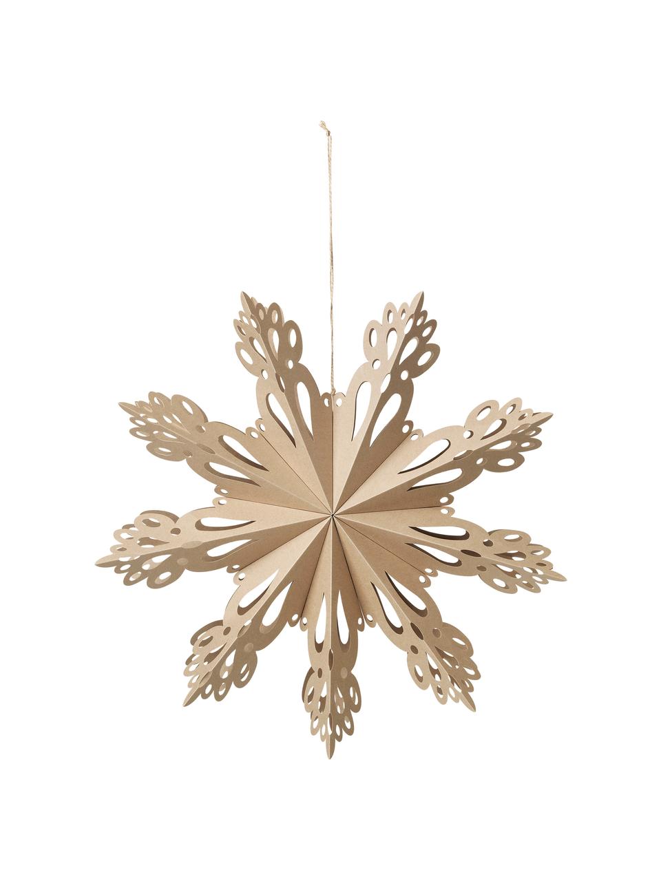 Ozdoba na stromček Snowflake, Ø 46 cm, Béžová