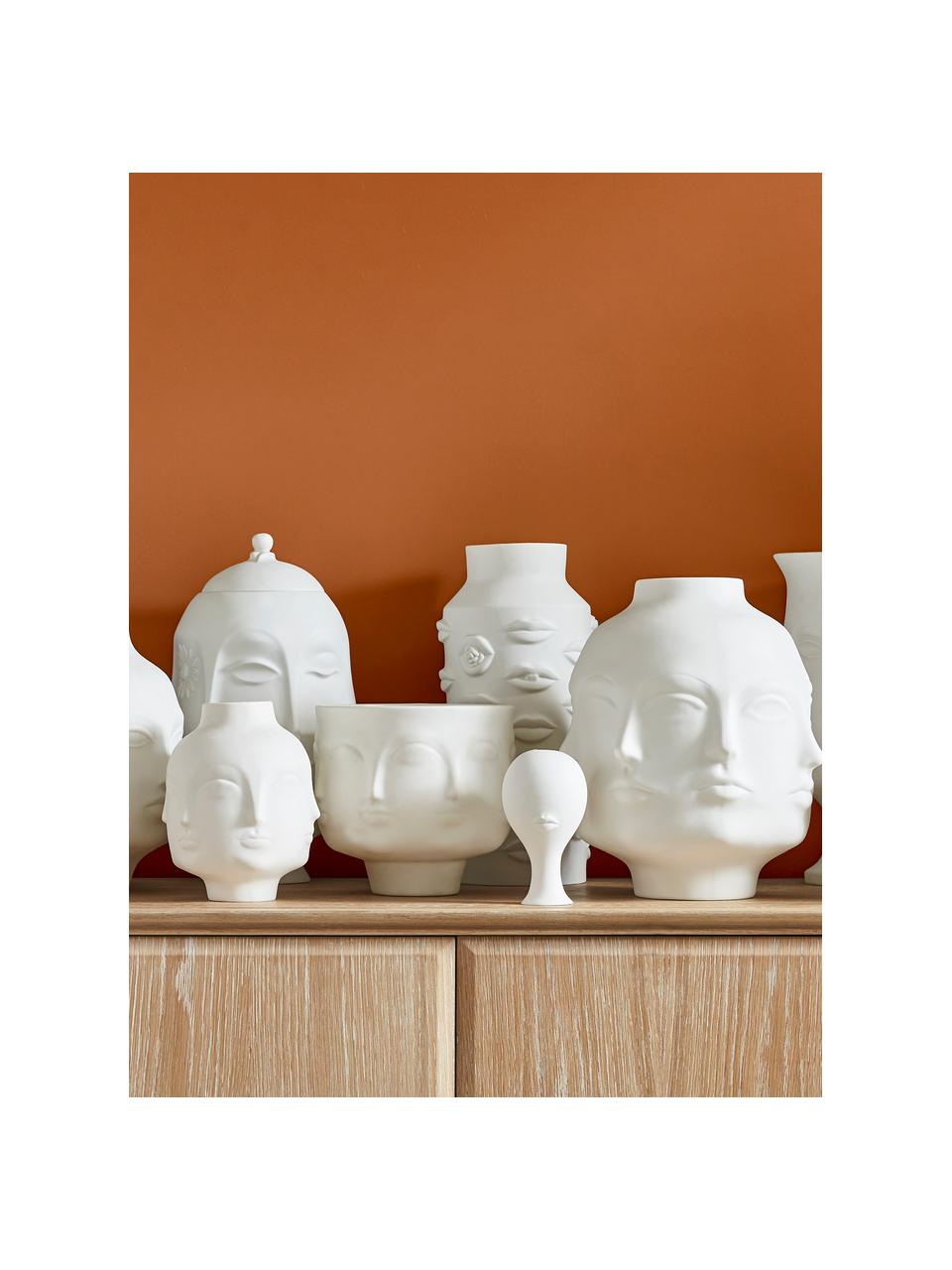 Porzellan-Vase Dora Maar, H 21 cm, Porzellan, Weiß, Ø 16 x H 21 cm