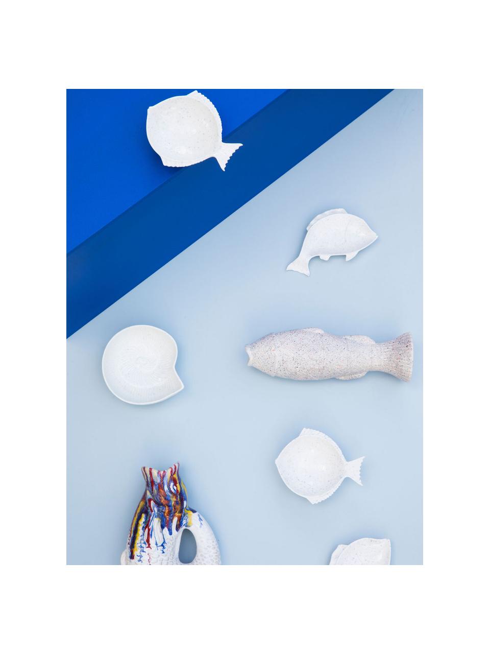 Miska ve tvaru ryby s puntíky Doris, Porcelán, Tlumeně bílá, tečky, Š 17 cm, V 5 cm