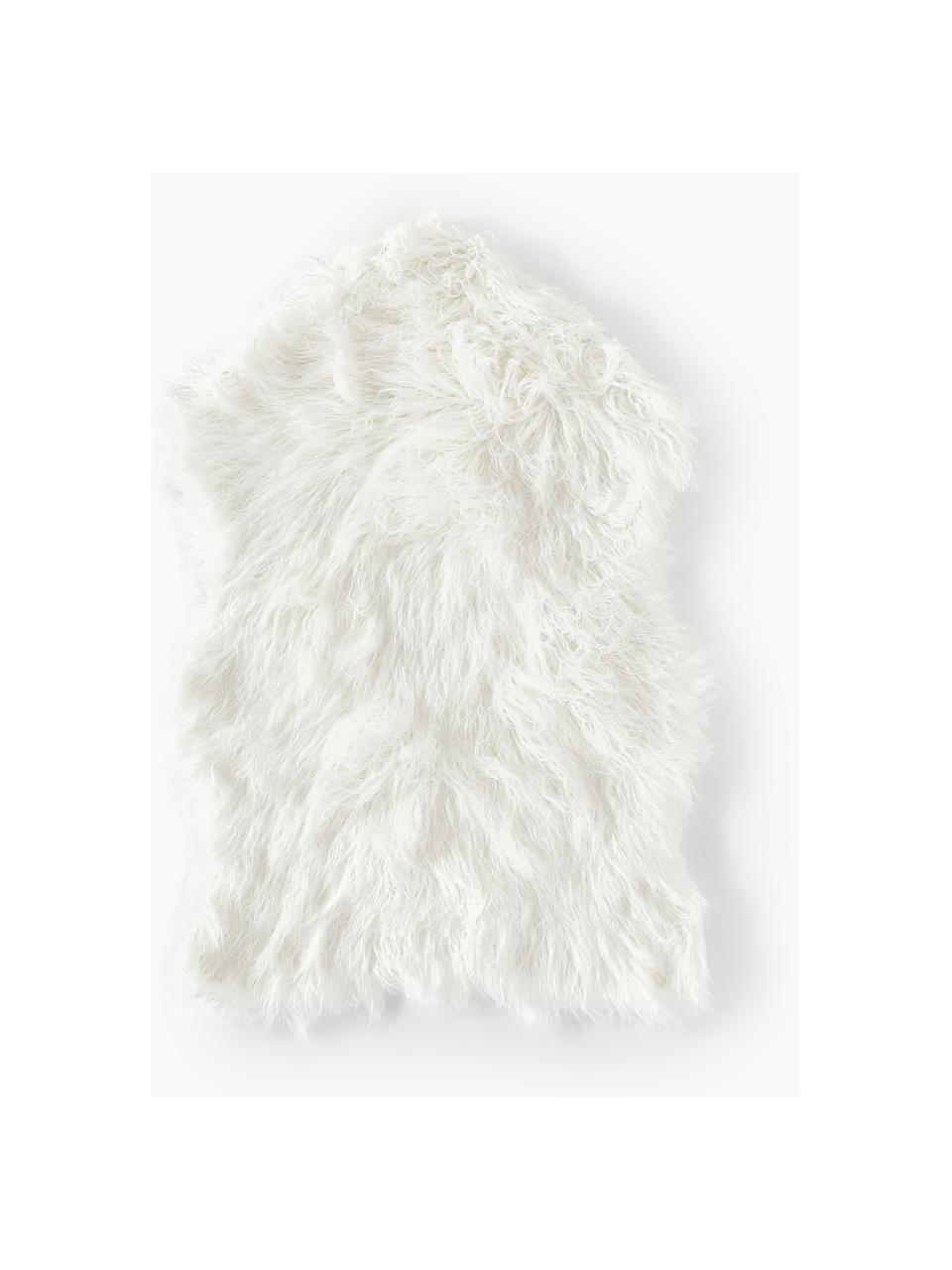 Kunstfell Morten, gelockt, Vorderseite: 67 % Acryl, 33 % Polyeste, Rückseite: 100 % Polyester, GRS-zert, Off White, B 60 x L 90 cm