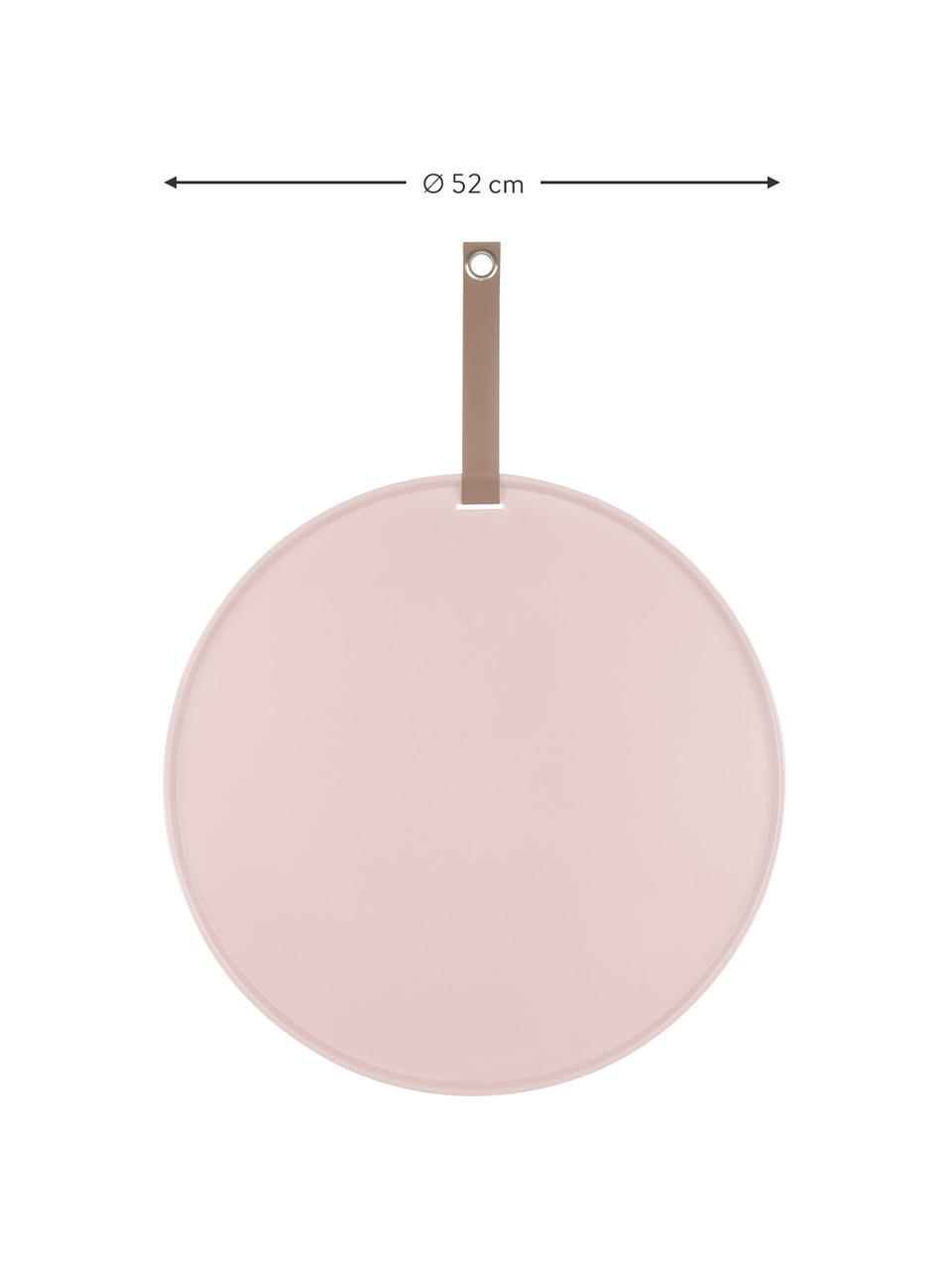 Bacheca magnetica color rosa chiaro Perky, Poliuretano, Rosa chiaro, Ø 52 cm