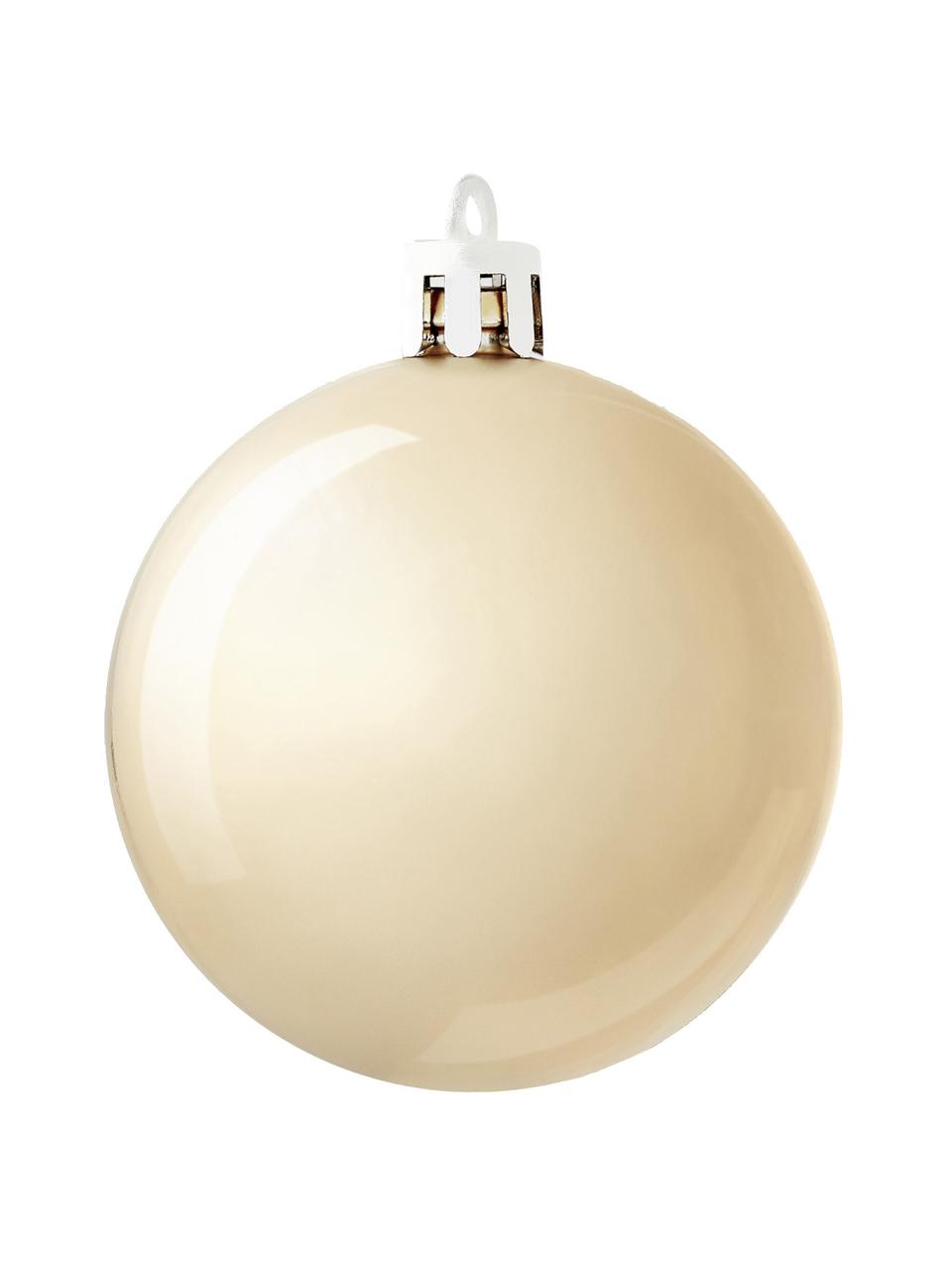 Set palline di Natale infrangibili Natalie 46 pz, Plastica, Champagne, Set in varie misure