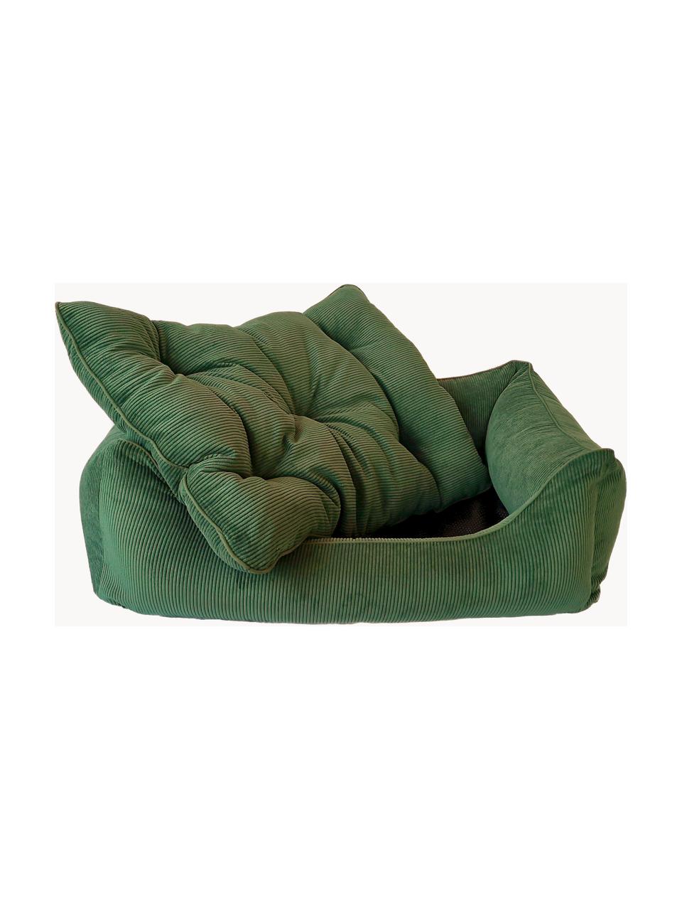 Cord-Hundebett Relax, verschiedene Grössen, Bezug: Cord (100 % Polyester) De, Dunkelgrün, B 90 x T 60 cm