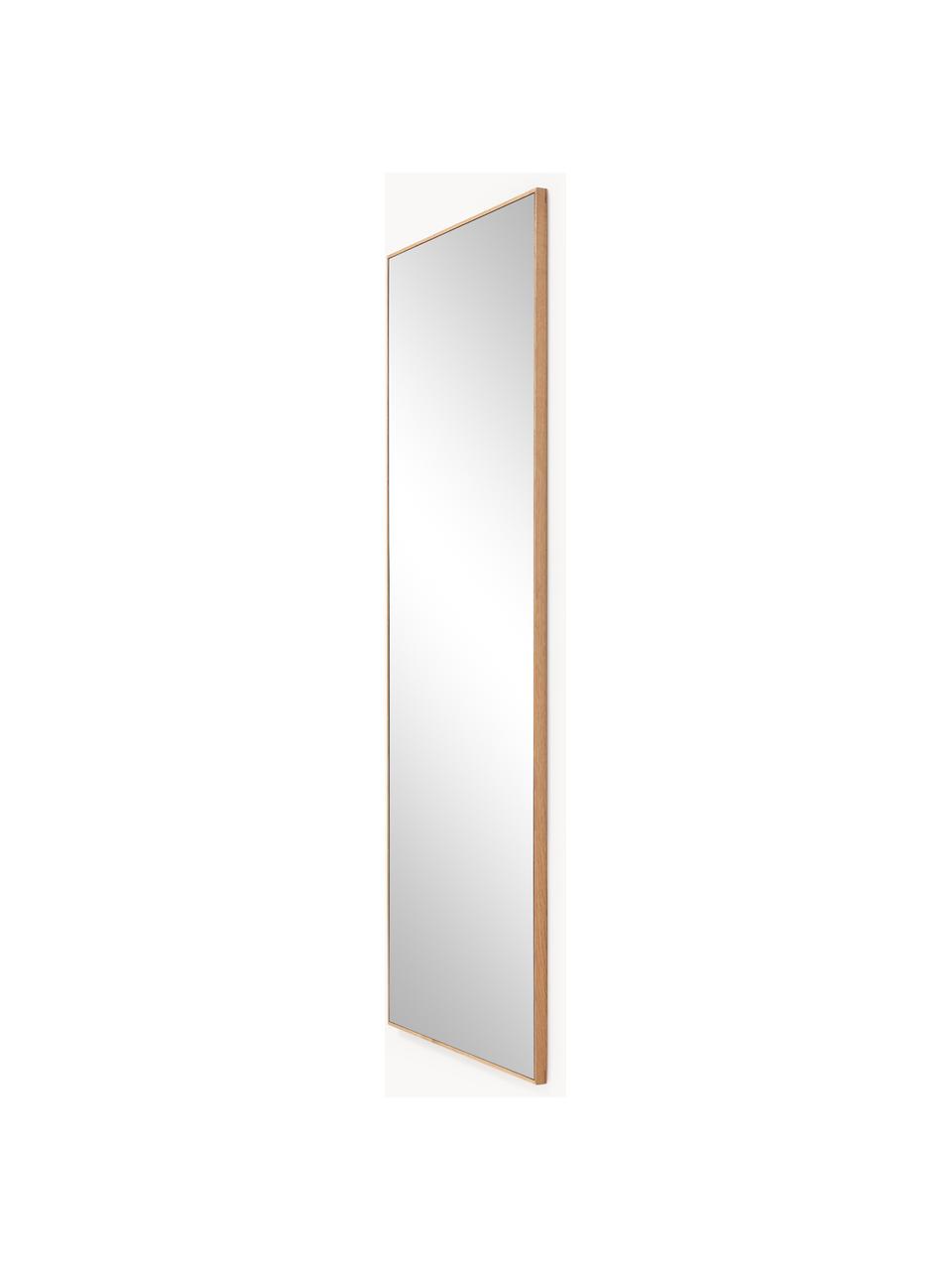 Nástenné zrkadlo s hnedým dreveným rámom Avery, Dubové drevo, Š 60 x V 160 cm
