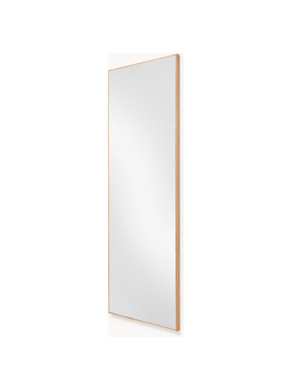 Eckiger Ganzkörperspiegel Avery mit Eichenholzrahmen, Rahmen: Eichenholz, Spiegelfläche: Spiegelglas Dieses Produk, Eichenholz, B 60 x H 160 cm